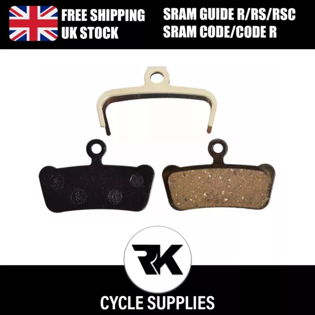 Resin Disc Brake Pads for SRAM GUIDE R RS RSC ULTIMATE CODE AVID XO E7 E9 TRAIL