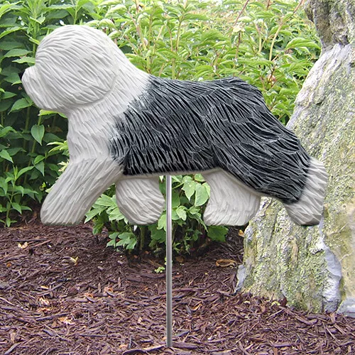 Old English Sheepdog DIG Garden Stake