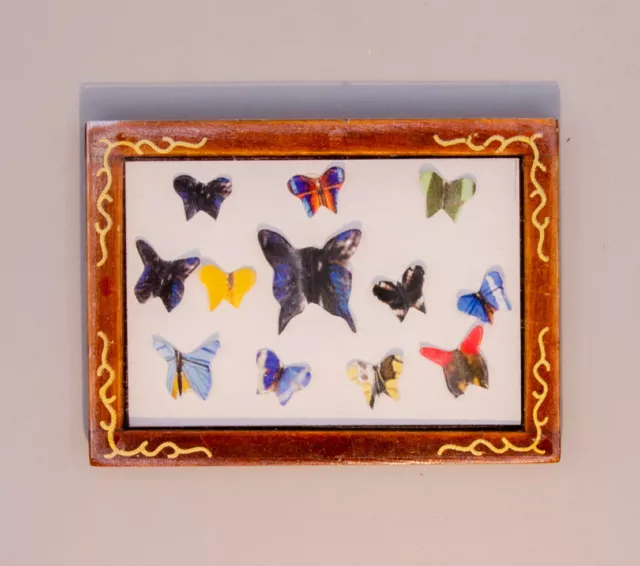 Miniatur, Schmetterlingskasten, Butterfly Box, Puppenstube, Puppenhaus,1:12, NEU