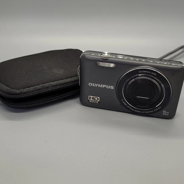 Olympus VG-120 14.0MP Compact Digital Camera Black Tested
