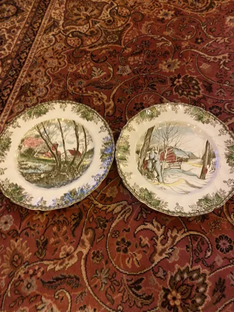 Johnson Brothers Dinner Plate The Friendly Village Dinner plates (Pair)