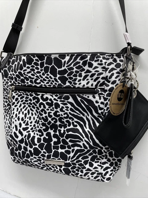 NEW Samantha Brown To-Go Triple Compartment Crossbody RFID + Key Chain Wristlet