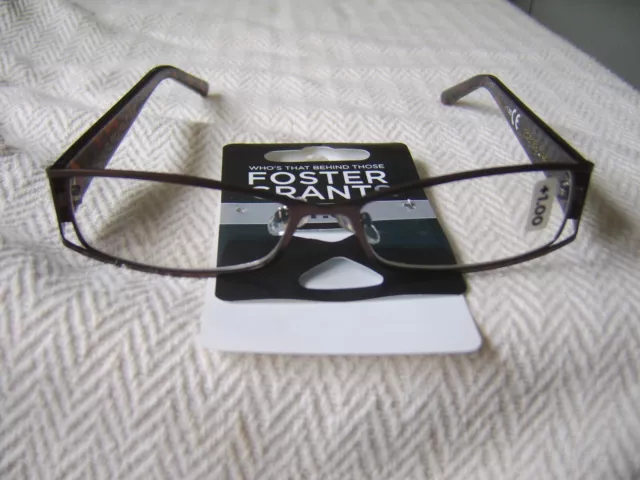 Foster Grant Gents Metal Framed Fashion Reading Glasses RRP £12.50
