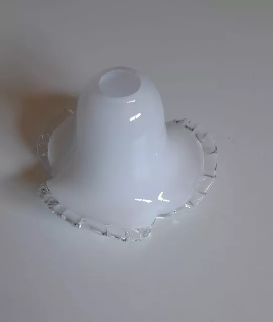 Vetro di ricambio paralume coppa bianco cristallo abatjour lampadario E14