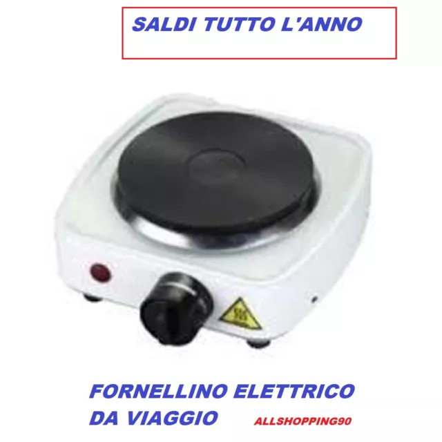 PIASTRA FORNELLO FORNELLINO Elettrico Viaggio Ufficio Campeggio 400 Watt  Offerta EUR 19,25 - PicClick IT