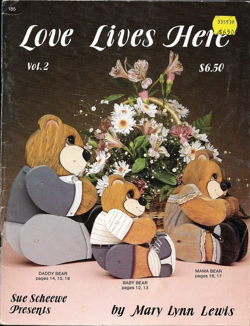 amerikanisches Laubsäge-Heft LOVE LIVES HERE II; ausgefallene Laubsägearbeiten
