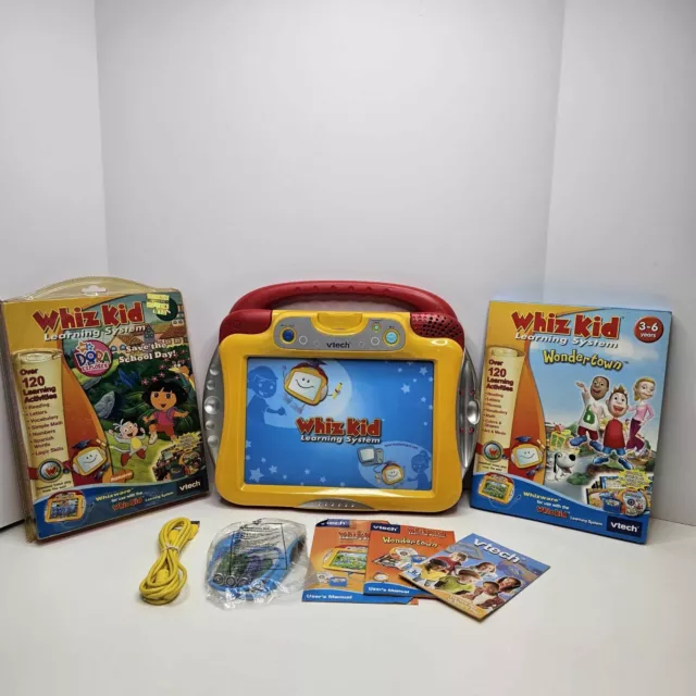 VTech+Challenger+Laptop+for+Pre-school+Kids%C2%A6learn+Letters+Vocabulary+Maths+Music  for sale online