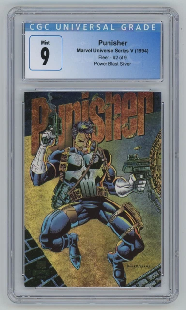 1994 Marvel Universe Series V Punisher CGC 9 #2 OF 9