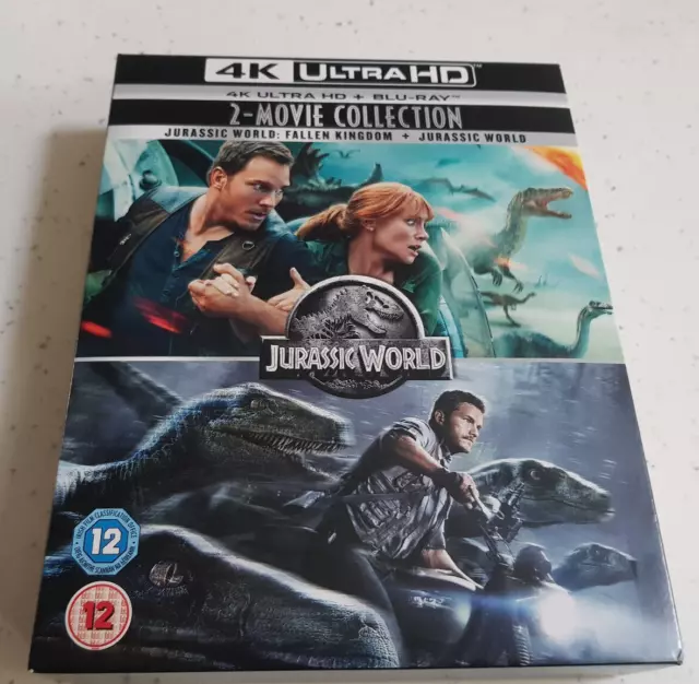 Jurassic World / Fallen Kingdom   - 4K  Ultra HD  Blu Ray -  New.