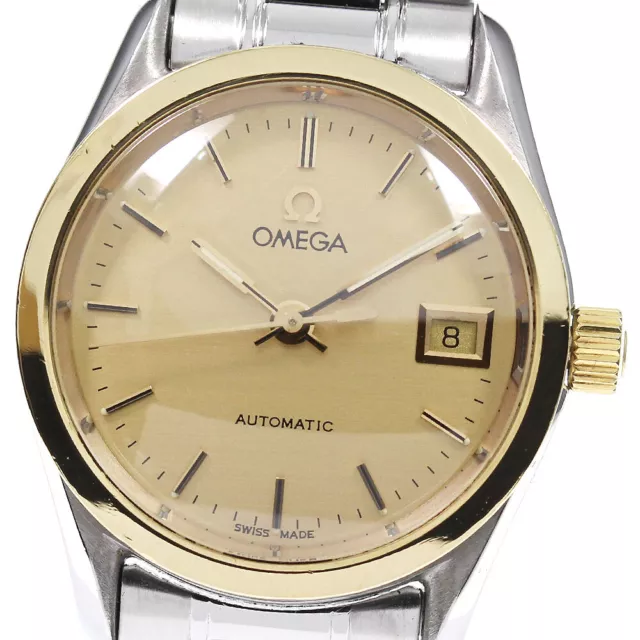 OMEGA Classic YG bezel date gold Dial Automatic Ladies Watch_784198