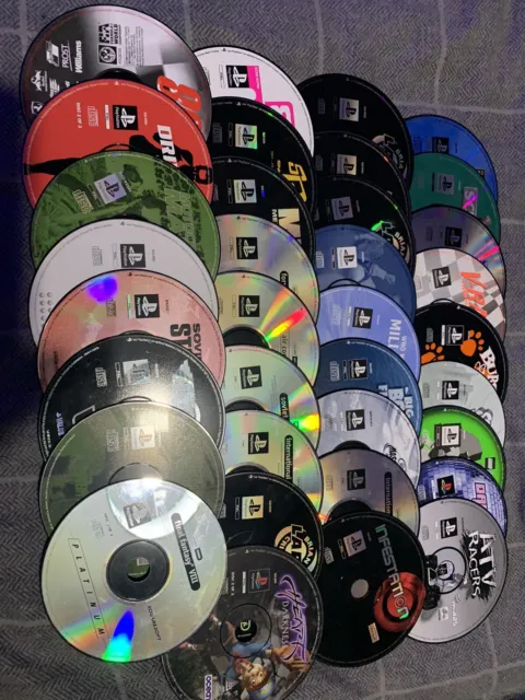 Job Lot of 35 Disc Only Sony Playstation 1 PS1 Game + Demo Disc