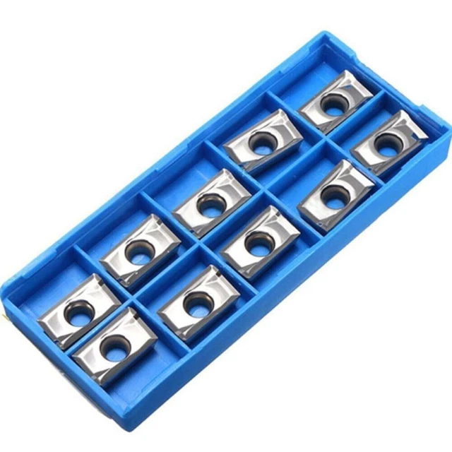 Silver Processing Cutting Grinding Carbide Insert Blade 10PCS 16*12*0.8MM