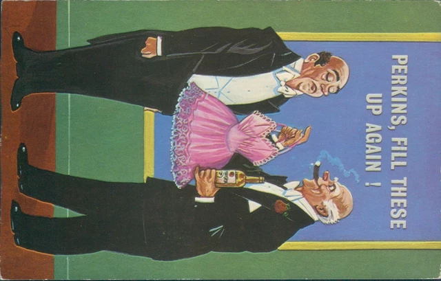 Comic risque 100055 rich man butler joke c2