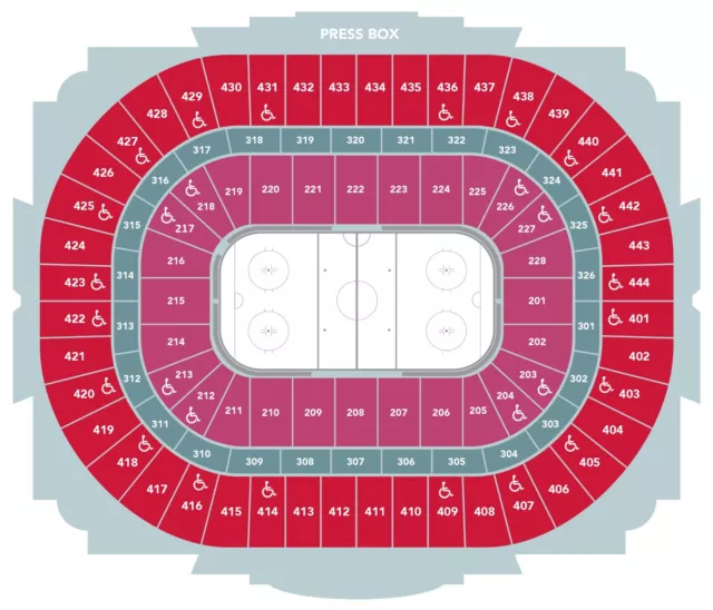 Ducks v St Louis Blues Honda Center 4/07 2tix $40 food Front Row Club Level 319A