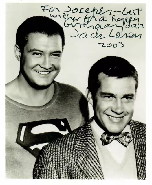 "Superman" Jack Larson Hand Signed 4X6 B&W Photo Todd Mueller COA