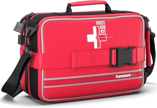 FIRST AID KIT with Labeled and Color-Coded Compartments, Emergency ...