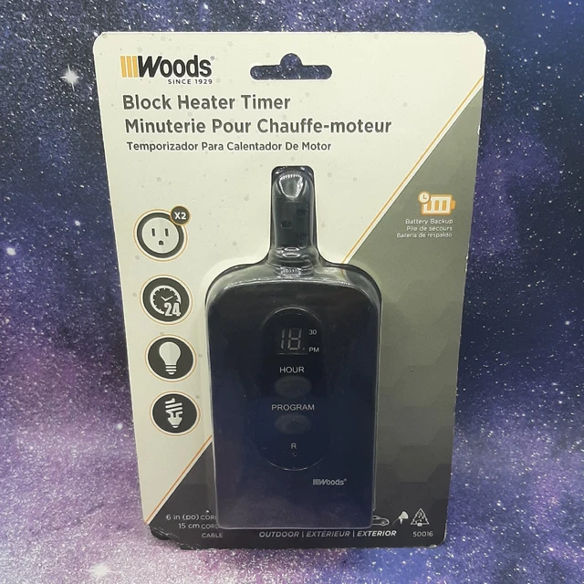 WOODS DIGITAL TIMER for Engine Block Heater CarTruck Diesel Winter