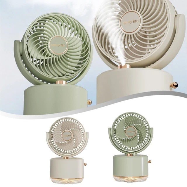 Ventilateur De Bureau USB Rechargeable - Sans Pales, Silencieux - Portable Pour étudiant, Voyage
