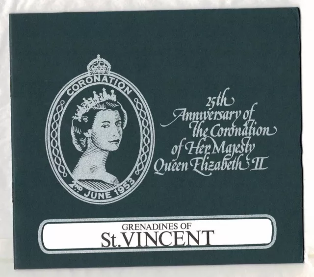 GRENADINES OF ST Vincent 1978 25Th Ann Coronation Queen Elizabeth Ii ...