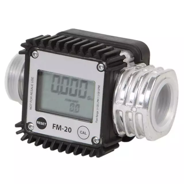 DAYTON 40M285 Flowmeter,Digital,1",1.3 to 32 gpm