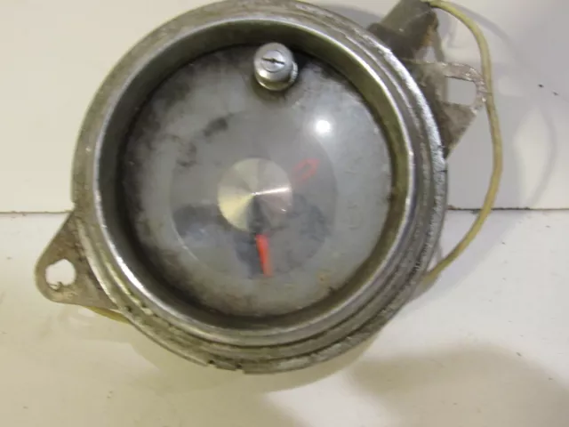 Rare Vintage Round Car Or Truck Dash Clock Metal Collectible Interior