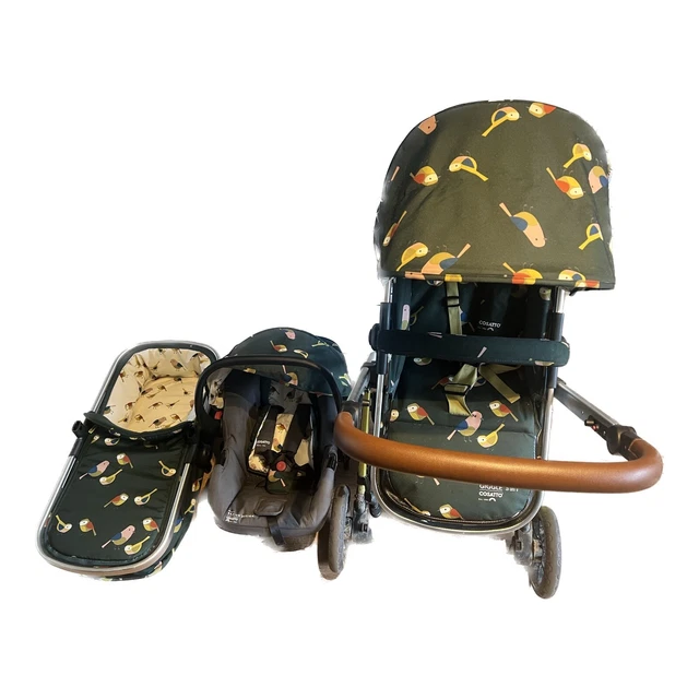Cosatto Giggle 3 In 1 Travel System - Birdland - pram, Buggy, Car Seat.