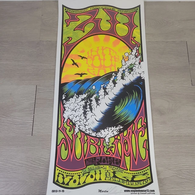 311 Limited Poster Signed by Mike Martin 24/200 Unity Tour 2011 Sublime 311 Limited Poster Signed by Mike Martin 24/200 Unity Tour 2011 Sublime