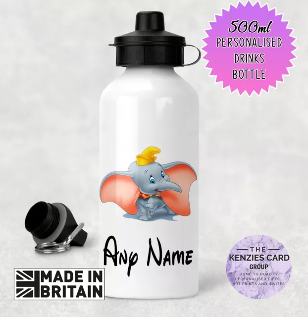 Personalised Disney's Dumbo Kids Sports Water Bottle Stitch Bottle V2