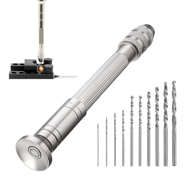 0.3-3.2mm Mini Micro Hand Drill Bois Drilling-Tools for Modèles Loisirs DIY
