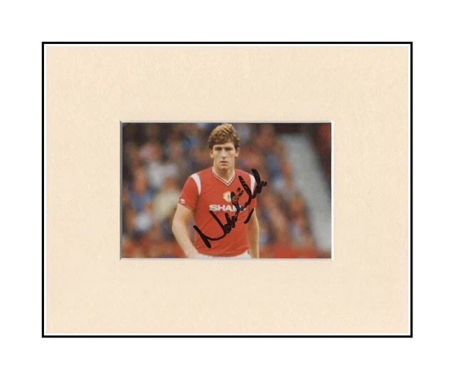 Norman Whiteside Manchester United Orig Signed 10x8" Mounted Autograph Photo COA