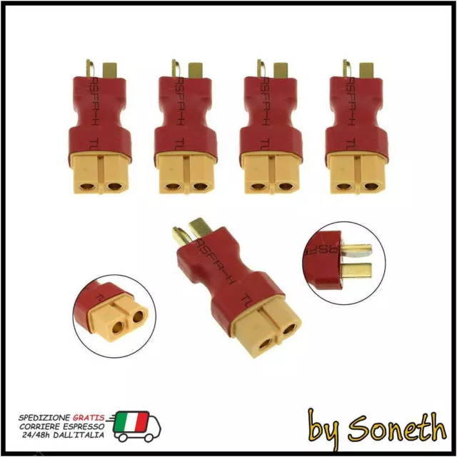 Connettore Adattatore Convertitore T Plug Maschio A Xt60 Femmina