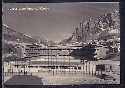 Cartolina Cortina Stadio Olimpico del Ghiaccio 1959 GI860 ^ 