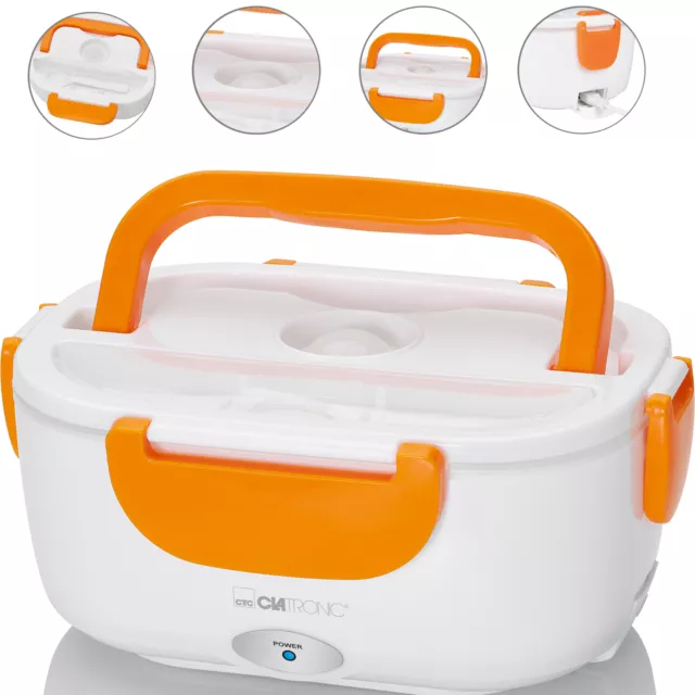 Planchas Del Pelo Fiambrera Eléctrica TRAVELISIMO 1.5L - Calienta Comida 12V /24V/220V - Acero Inoxidable 80W Fiambrera Acero Inoxidable 1 5L - Foto 2