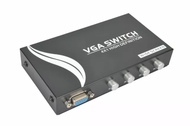 Corriere Exp. - COMMUTATORE 4 PORTE VGA SWITCH WIDE SCREEN