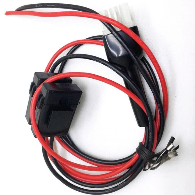 1x 6-Pin DC Power Cable For Kenwood Radio TS-50s 30Amp Fuse 16AWG Wire For Icom
