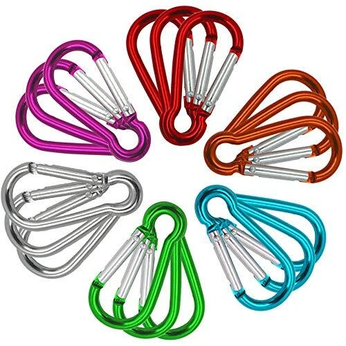 Senven 5cm Haute qualité Forme de Gourde Mousqueton Porte-clés Mini Mousqueto...