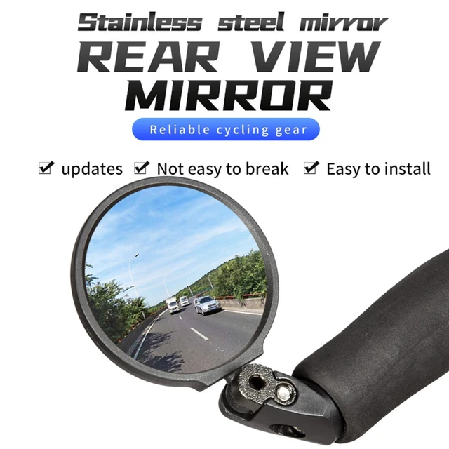 Bike Rearview Mirror Mountain Bicycle Handlebar Rear Mirror View Bar End Deco