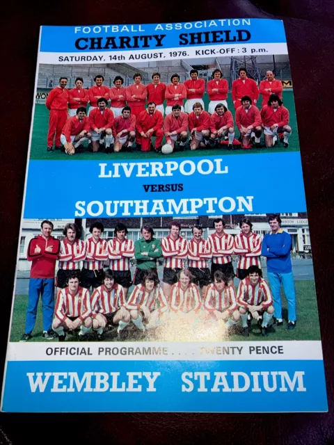 Liverpool V Southampton Charity Shield 14th Aug 1976