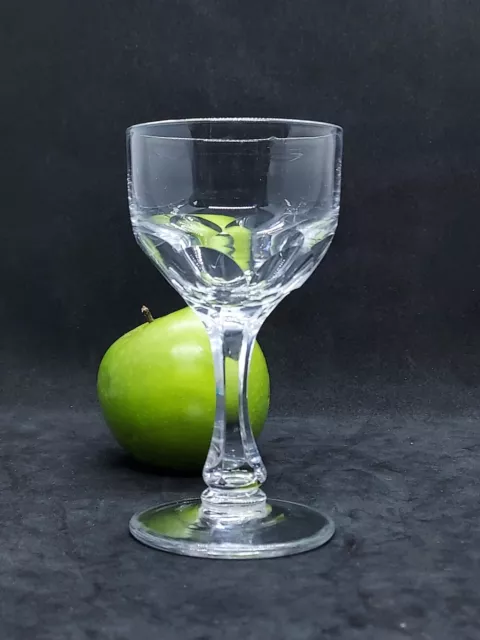 Antique-"Georgian",Cut Bowl/ Cut Stem -"Rummer/ Cordial" Glass-Hand Blown-C-1800