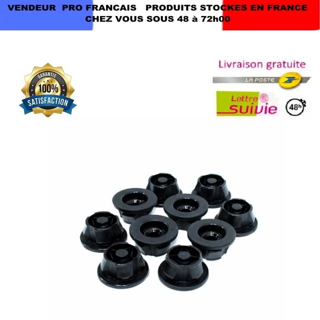 Lot De 5 Œillets De Fixation Caoutchouc Pour Cache Moteur Mercedes – Compatible Classe C, E, CLS, GLK, Vito & Plus – Réf. 6420940785