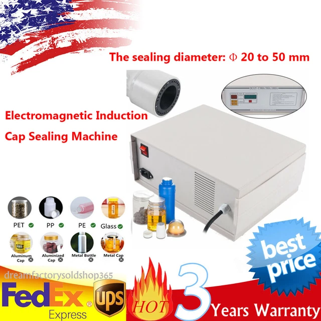 500W Handheld Induction Sealer 20-50mm Bottle Cap Foil Sealing Machine