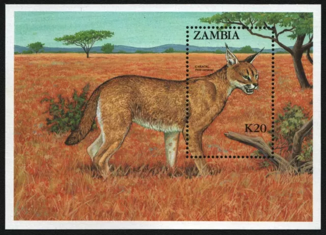 Sambia 1987 - Mi-Nr. Block 14 ** - MNH - Wildtiere / Wild animals