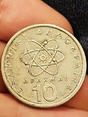 Coin Greece 10 Drachma 1976 Kayihan coins auction