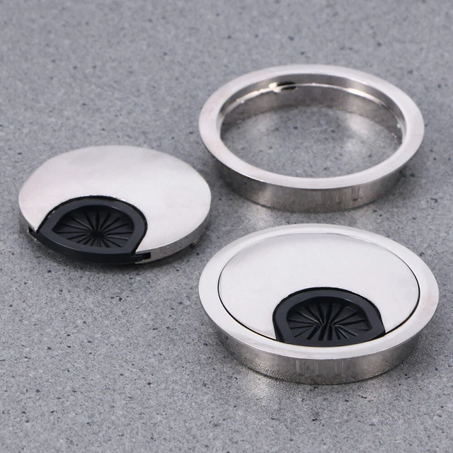 Cubierta de 3 anillos para mesa de oficina escritorio cable escritorios redondos
