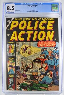 Police Action #1 CGC 8.5 Atlas Comics 1954 2nd Highest Graded Copy