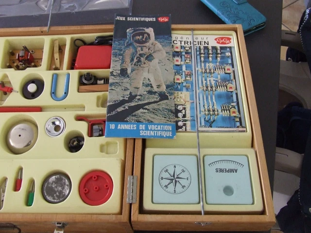 Jeu Scientifique Gégé Sur L'électricité - Jeu Optique Vintage - Occasion - Pour Enfants Curieux