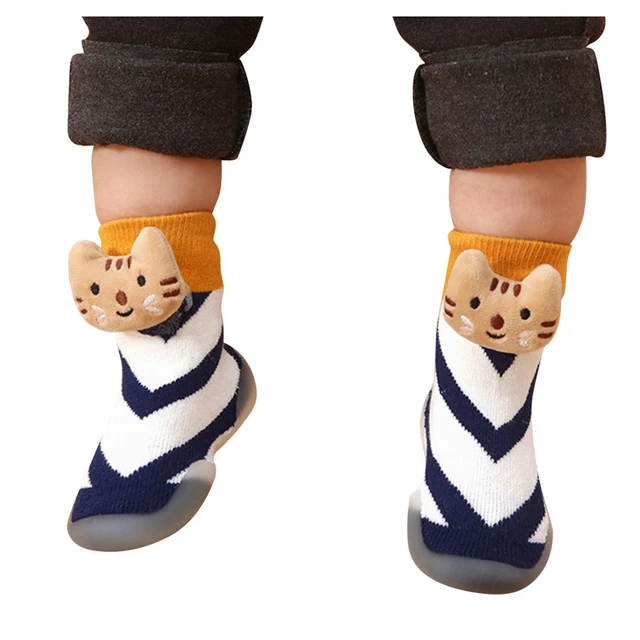 Pantofole antiscivolo bambini bambina ragazzi bambini scarpe calze inverno calde 5