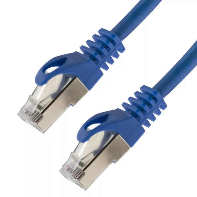 Netzwerkkabel S/FTP PIMF Cat. 7 3,00 Meter blau Patchkabel Gigabit Ethernet