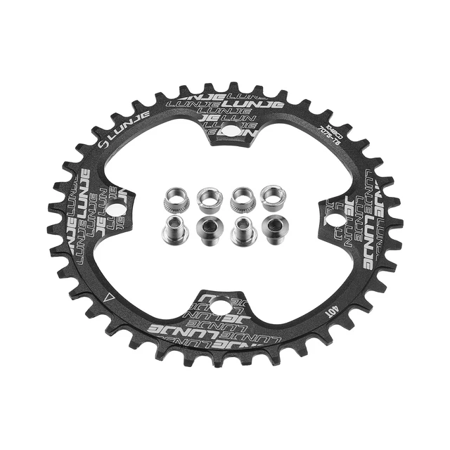 Plateau Vélo Route 110BCD 4 Boulons 36T-44T En Aluminium CNC - Dents Étroites/Larges, Compatible 9/10/11 Vitesses