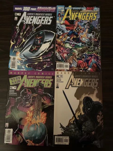 Marvel Comics Earths Mightiest Heroes The Avengers lot of 4! Read Desc.